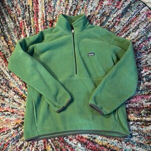 Patagonia Green Zip Up Sweater Fleece